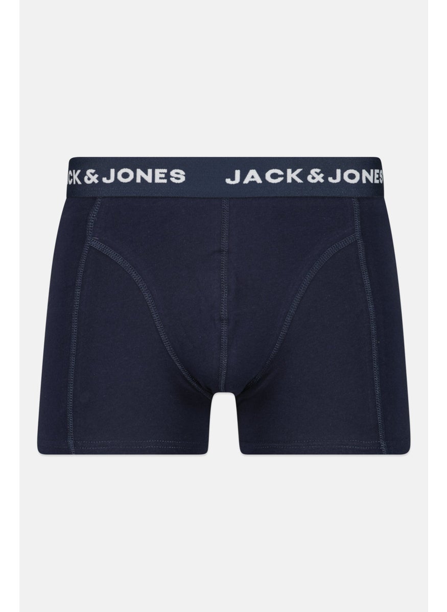 Jack Jones Men 3 Pieces Brand Logo Trunks, Multicolor  - Image 5