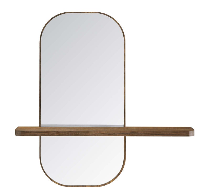Modway EEI-6349-WAL Solstice Mirror, Walnut - Image 3