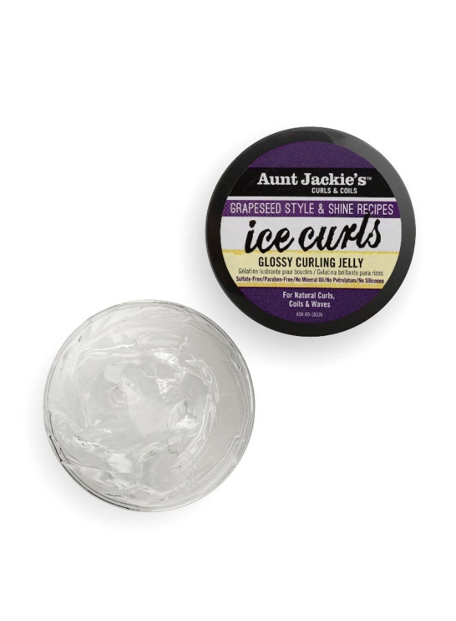 Aunt Jackie's Aunt Jackie’s Ice Curls Curling Jelly – For Natural Curls, Twists & Coils – Almond Oil & Marshmallow Root – 426g  - Image 5