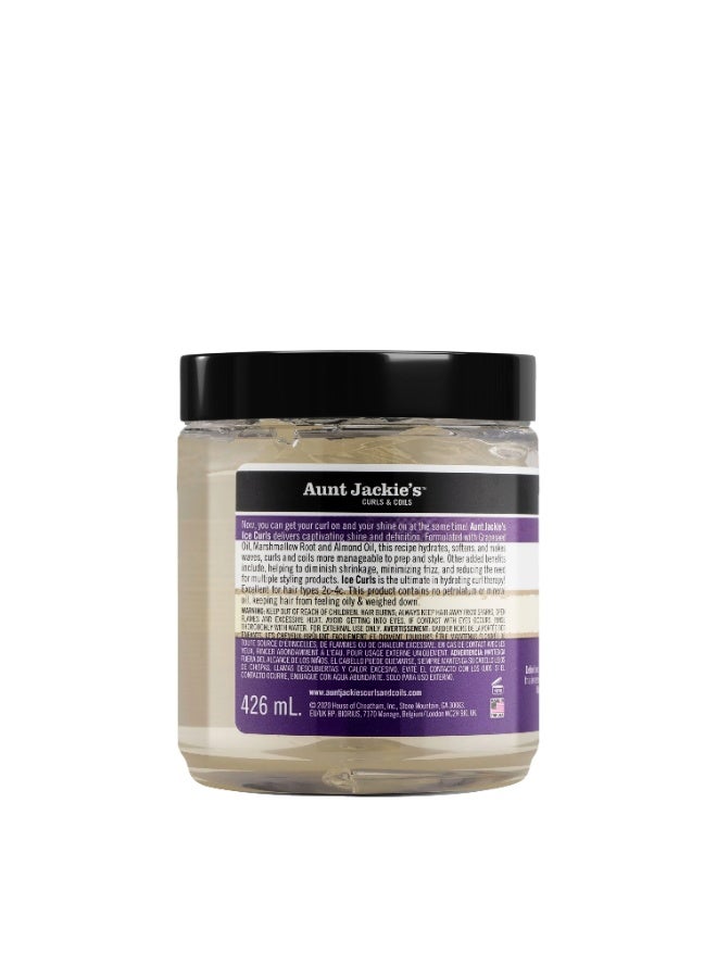 Aunt Jackie's Aunt Jackie’s Ice Curls Curling Jelly – For Natural Curls, Twists & Coils – Almond Oil & Marshmallow Root – 426g  - Image 2
