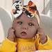 Milidool Lifelike Black Reborn Baby Dolls Girl 18 Inches Realistic Girl Baby Doll Black American Newborn Weighted Real Life Baby Dolls Girls Gifts Set for Kids 3 Pretend Play Collection - Image 3