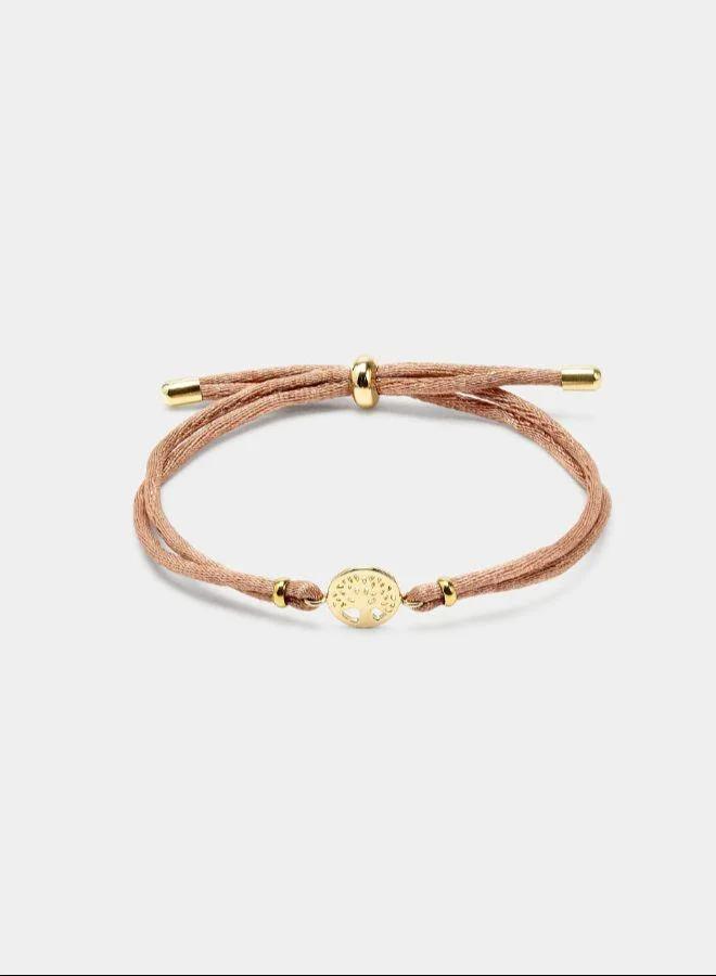 PARFOIS Brown Adjustable bracelet with tree of life charm for Women | Best Price UAE