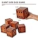 SpexDarxs 35 Giant Yard Dice Set Large Wooden Dices Game with Scoreboard Carrying Bag Indoor Outdoor Backyard Lawn Games for Adult and Family - Image 4