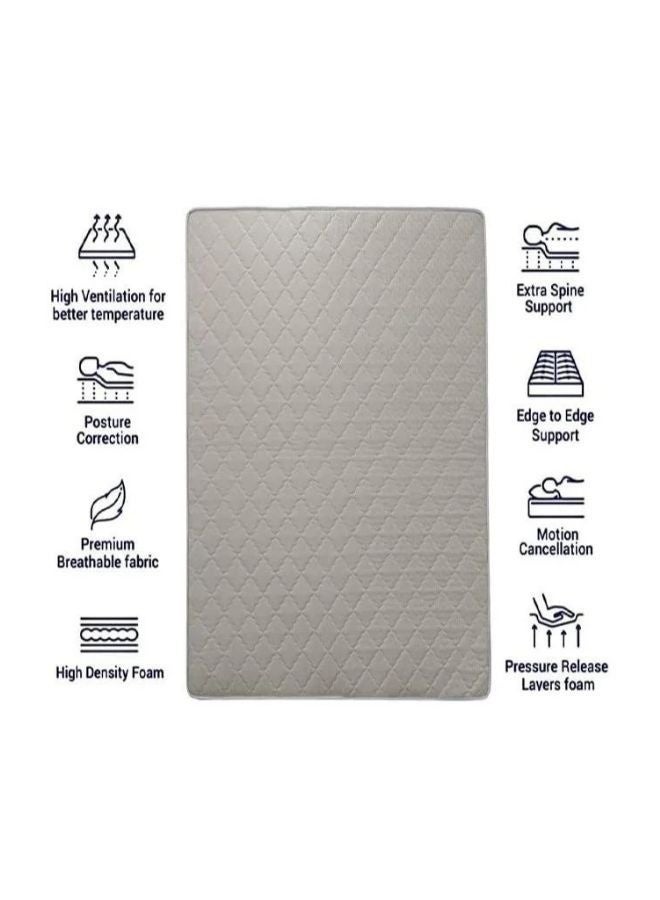 كستم ديكو سرير فولاذي مفرد مع مرتبة | هيكل سرير معدني متين أسود | 90×190 سم مع مرتبة 10 سم - Image 2