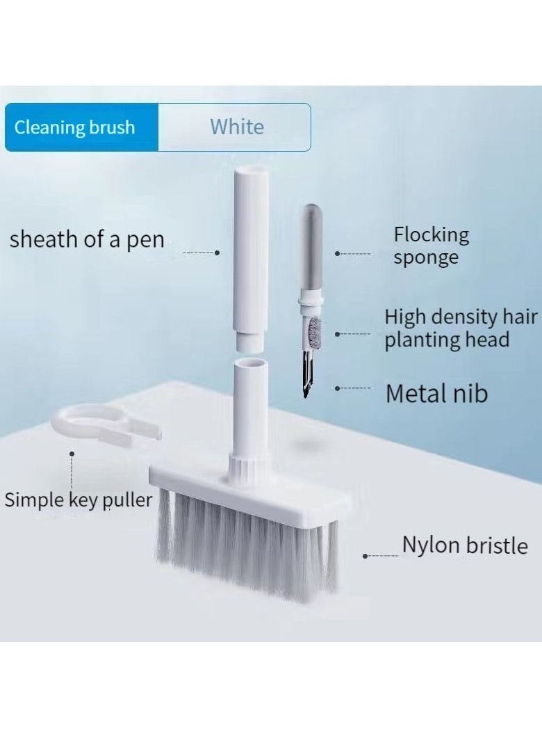 Generic Cleaning brush cleaning pen keyboard headset computer cleaning set cleaning notebook crevice dust multi-function brush white  - Image 1