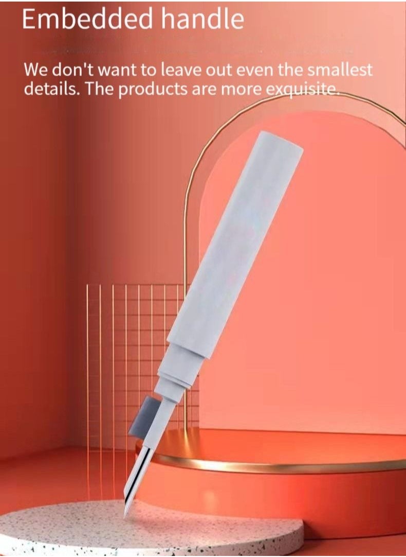 Generic Cleaning brush cleaning pen keyboard headset computer cleaning set cleaning notebook crevice dust multi-function brush white  - Image 3