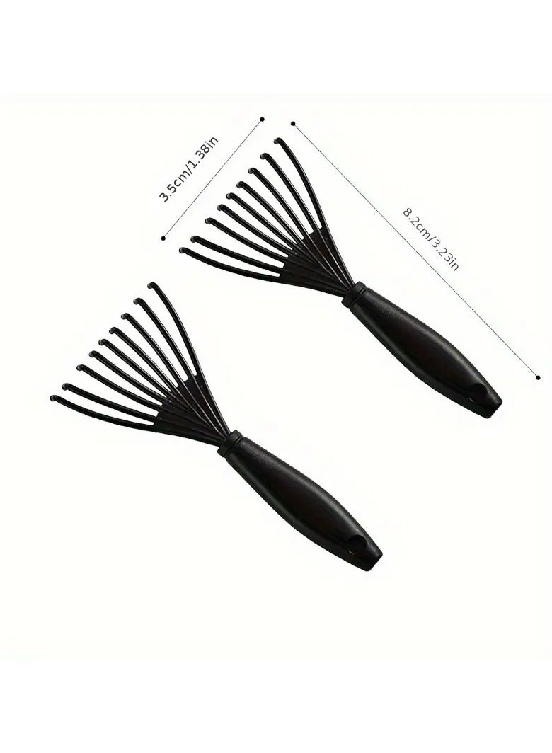 ORiTi طقم مكون من قطعتين من فرشاة تنظيف المشط الهوائية، منظف شعر المشط، أدوات التنظيف، فرشاة تنظيف المشط بالتدليك، مستلزمات تنظيف المشط - Image 2