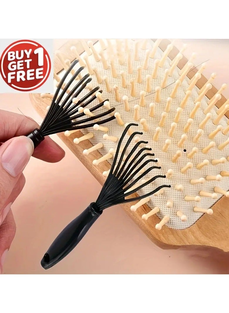 ORiTi طقم مكون من قطعتين من فرشاة تنظيف المشط الهوائية، منظف شعر المشط، أدوات التنظيف، فرشاة تنظيف المشط بالتدليك، مستلزمات تنظيف المشط - Image 3