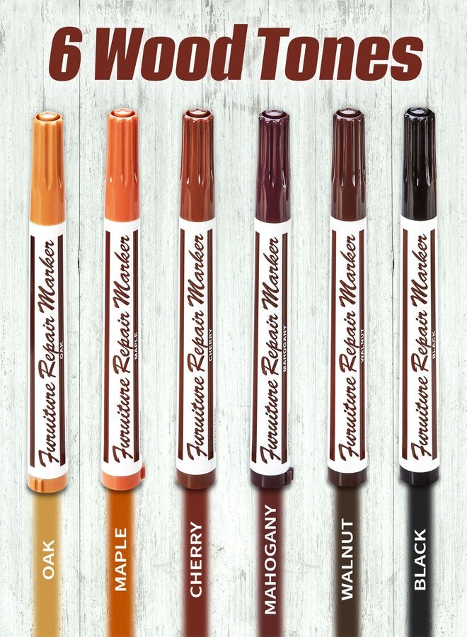 MeasuPro Wood Scratch Repair Kit Markers - Set of 13 - Scratch & Stain Markers, Furniture Repair Pens for Touch-Up on Wood Furniture, Tables, Desks, Bedposts - Carpenter's Essential Toolkit - Image 5
