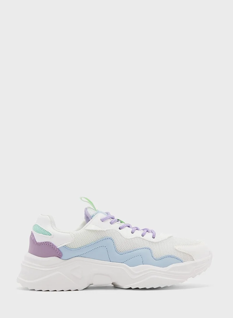 Ginger Pastel Colour Chunky Sneakers