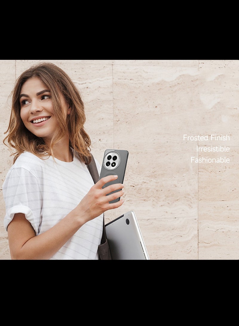 دبليو تيك غطاء غطاء خلفي واقي من ألياف الكربون من السيليكون الناعم من وان بلس 13 5 جي 2024 (MCFPSN) - رمادي - Image 4