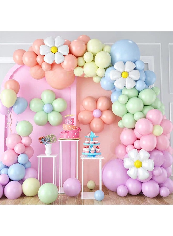 Zeemey 112-pcs Macaron color Latex Decorative Balloon Arch Garland Set - Perfect for Graduation Baby Shower Wedding Birthday Bachelorette Party Backdrop Decoration - Suitable for Indoor and Outdoor - Image 1