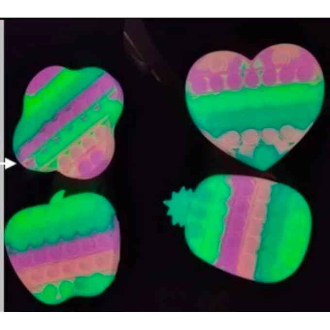 Sawkirp darshraj Glow in Dark Pop it Pack of 4 Pieces - Image 1