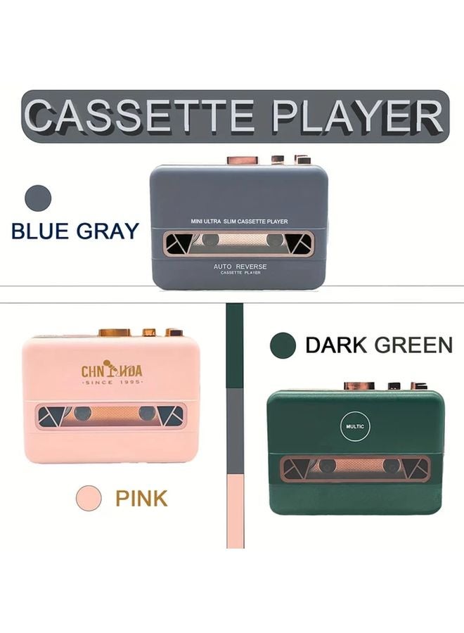 Premium Portable Retro Audio Cassette Recorder Obsidian Color For Music Lovers - Image 2