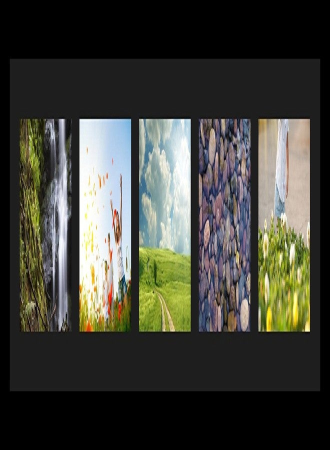 ArtToFrames Collage Photo Frame Single Mat with 5-5x7 Openings and Satin Black Frame. - Image 2