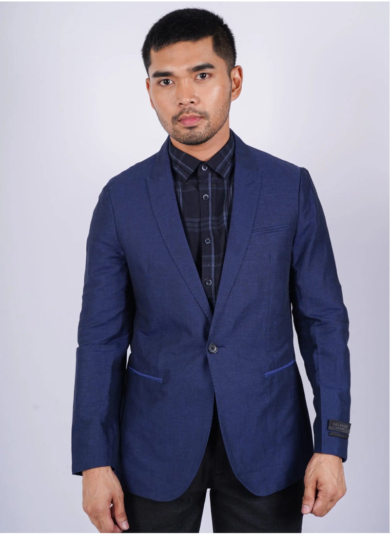 SELECTED - Men’s Autumn Blazer – Midnight Blue - Image 1