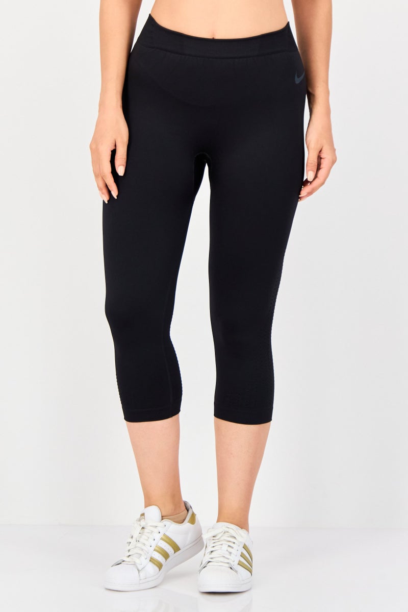 Nike Women Sportswear Fit Pull On Capri Training Tights, Black - Image 1