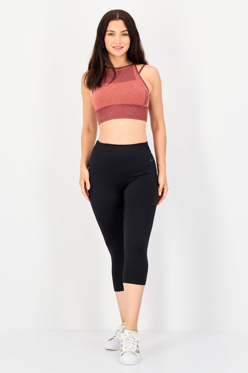 Nike Women Sportswear Fit Pull On Capri Training Tights, Black - Image 4