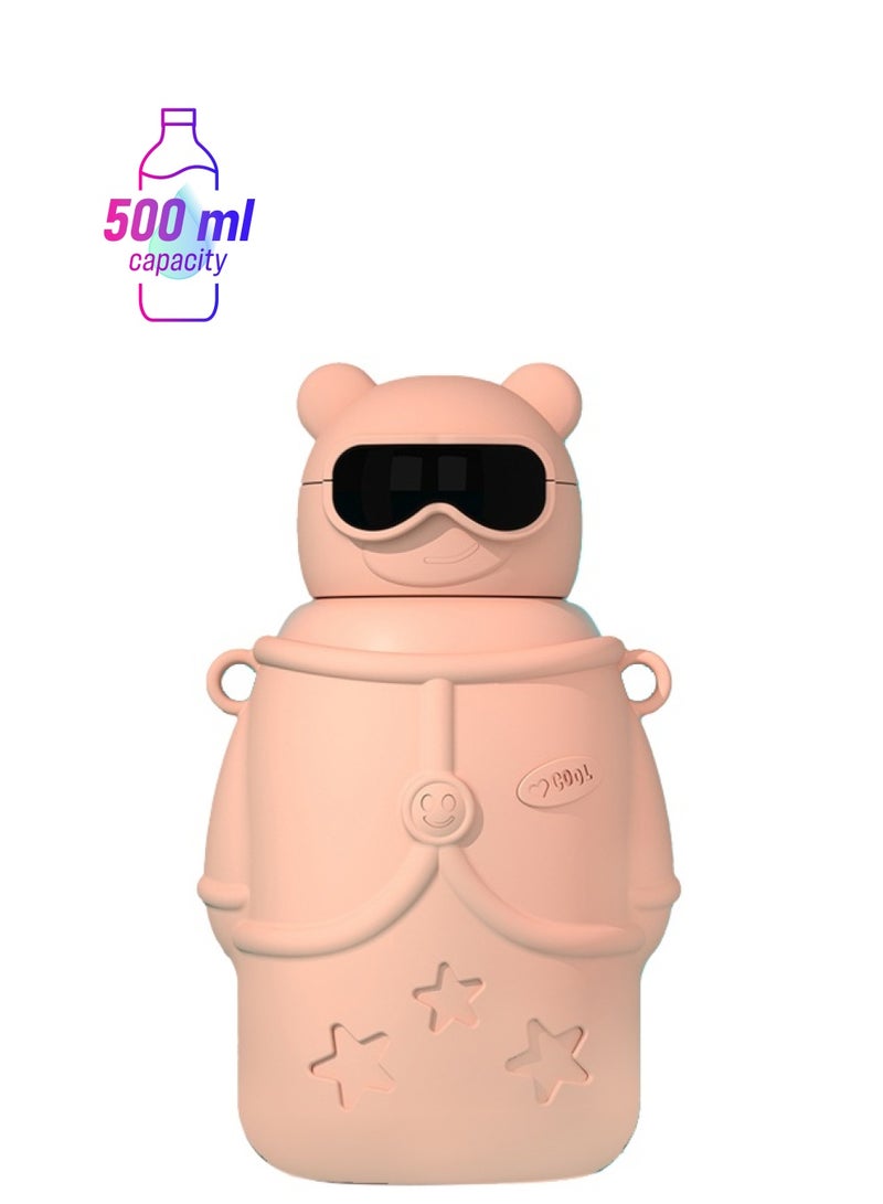 LITTLE SURPRISE BOX DIY sticker Pink Specsy Ted Kids Water Botter 500 ml  - Image 1