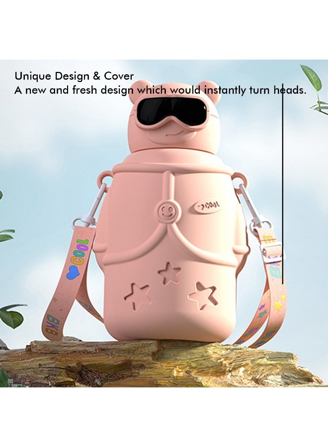 LITTLE SURPRISE BOX DIY sticker Pink Specsy Ted Kids Water Botter 500 ml  - Image 4