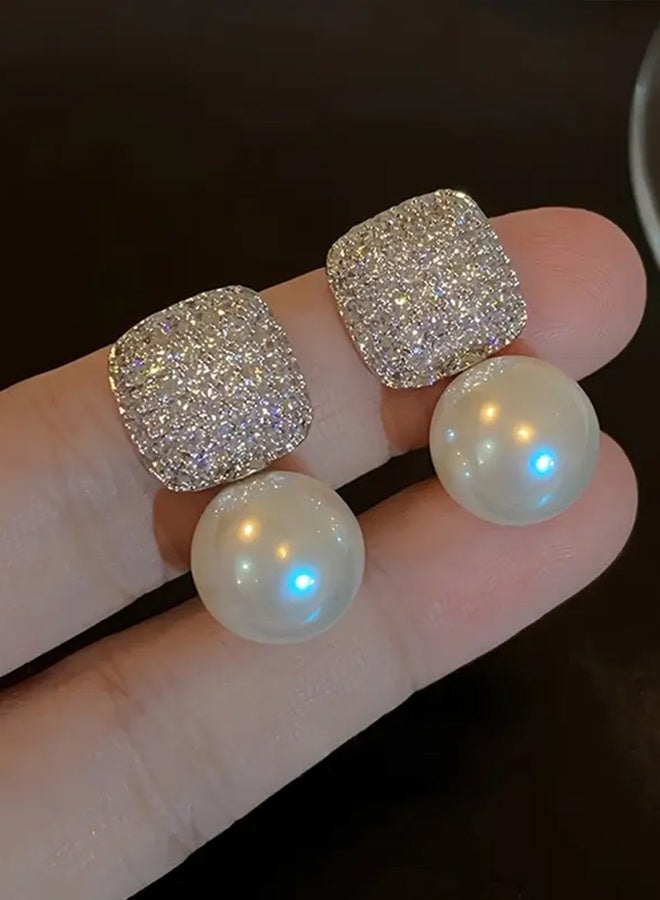 Ready For Chai 1 Pair of Luxury Women's Earrings with Full Artificial Artificial, Perfect as a Daily or Festival Gift, Suitable for Yearound Wear - Image 1