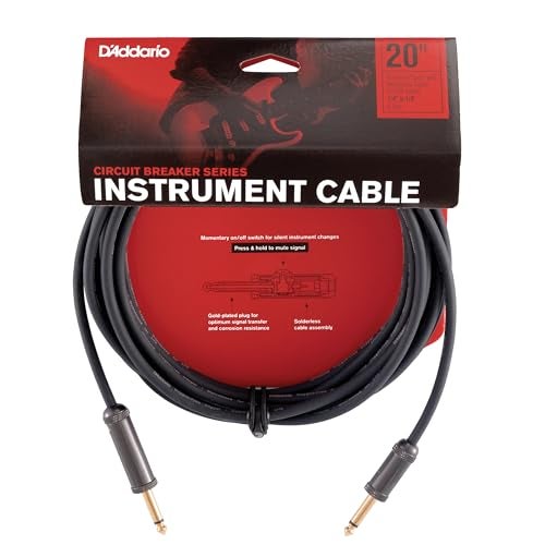 Planet Waves D’Addario Cable, Black, 20 feet (PW-AG-20) - Image 1