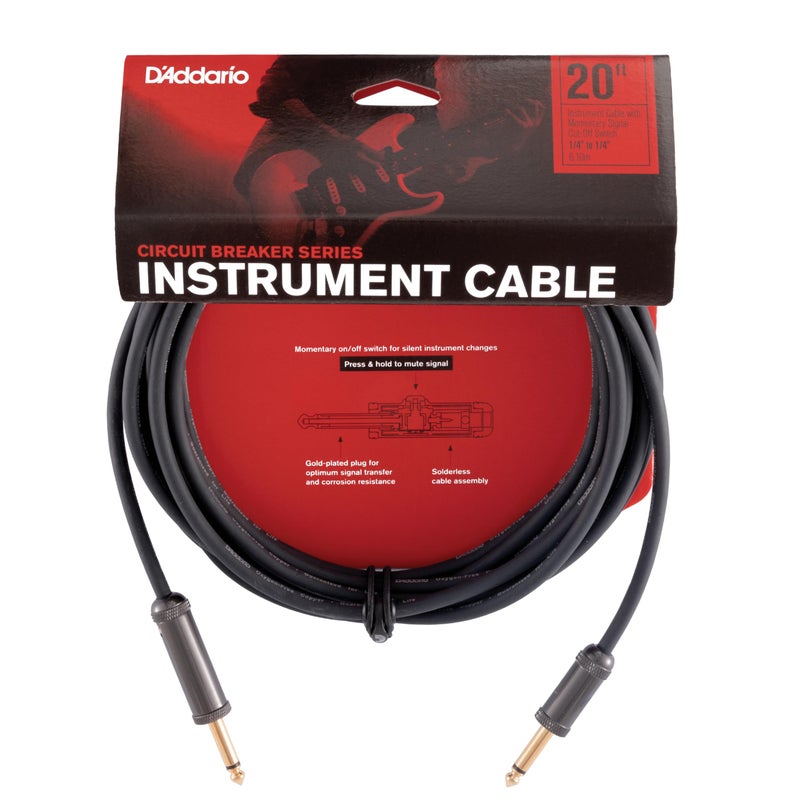 Planet Waves D’Addario Cable, Black, 20 feet (PW-AG-20) - Image 5