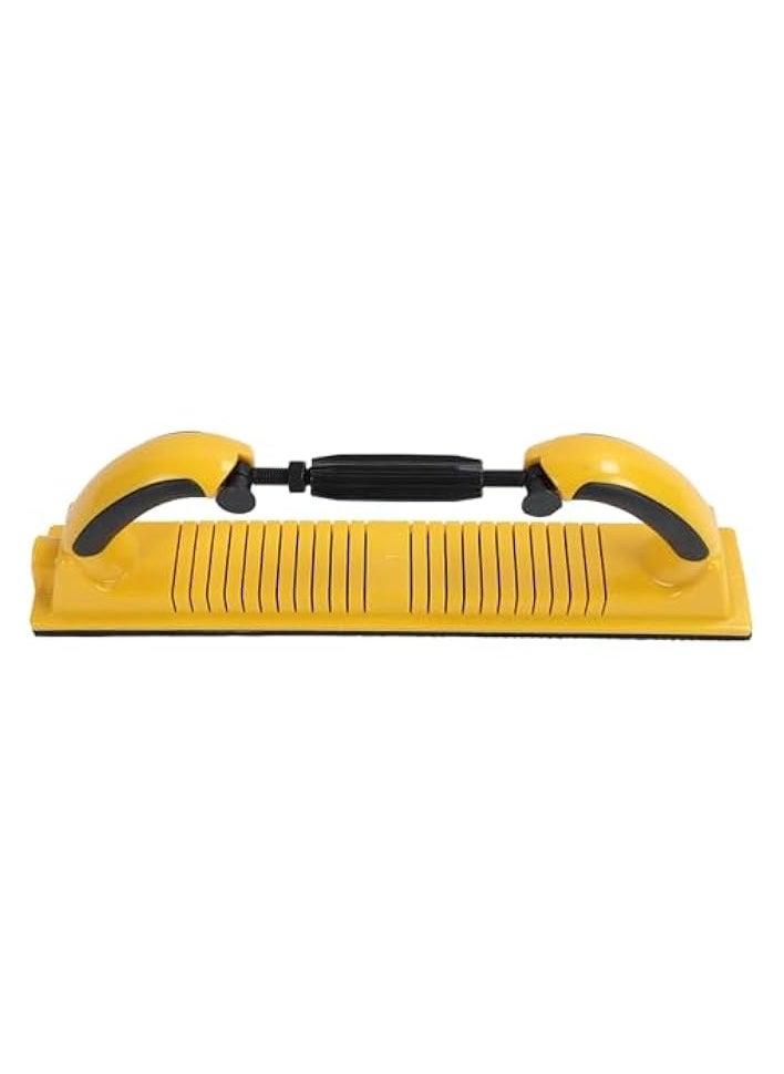 PROMASS Hand Sander with Handle, Adjustable Radius Longboard Hand Sanding File Block for Automotive Flocking Sticky, PSA Backing Conversion Adapter Pad Dust Extraction Sanding Block  - Image 1