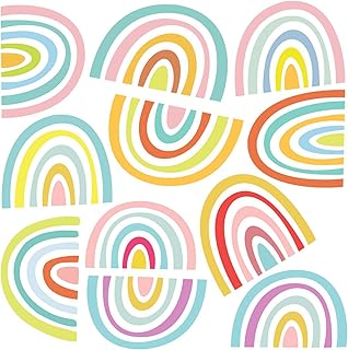 DEKOSH Rainbow Wall Decals | Peel & Stick Set of 11 Rainbows - Image 1