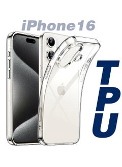 CaseNeo iPhone 16 Case,Shockproof Protective Phone Cover Case,Anti-Scratch Non-Yellowing Clear Crystal Basic Anti-drops Anti-fingerprints Camera Protection Soft Transparent Clear Back Protective Cover Compatible with iPhone 16 Phone Case  - Image 1