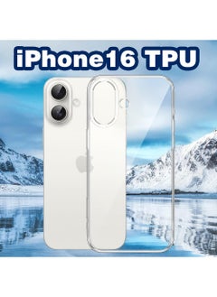 CaseNeo iPhone 16 Case,Shockproof Protective Phone Cover Case,Anti-Scratch Non-Yellowing Clear Crystal Basic Anti-drops Anti-fingerprints Camera Protection Soft Transparent Clear Back Protective Cover Compatible with iPhone 16 Phone Case  - Image 5