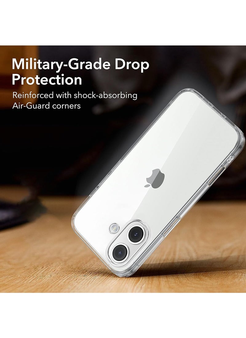 CaseNeo - iPhone 16 Case,Shockproof Protective Phone Cover Case,Anti-Scratch Non-Yellowing Clear Crystal Basic Anti-drops Anti-fingerprints Camera Protection Soft Transparent Clear Back Protective Cover Compatible with iPhone 16 Phone Case - Image 1