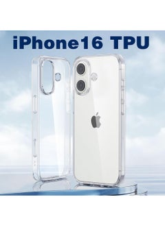 CaseNeo iPhone 16 Case,Shockproof Protective Phone Cover Case,Anti-Scratch Non-Yellowing Clear Crystal Basic Anti-drops Anti-fingerprints Camera Protection Soft Transparent Clear Back Protective Cover Compatible with iPhone 16 Phone Case  - Image 4
