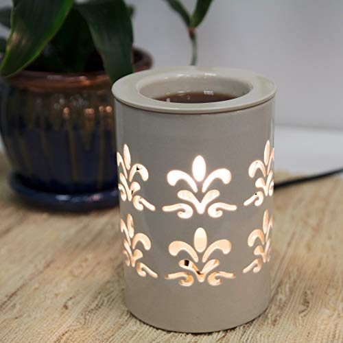 DECO D'Eco Fragrance Wax Melt Warmer - Electric Scented Tart, Oil & Candle Warmer w 6 Cinnamon Wax Cubes -Plug-in Halogen Bulb Melts Cubes Filling Room w Fresh Scents- Great Mother's Day & Wedding Gift - Image 4