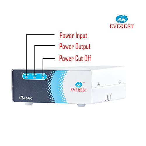 Everest ECC 100-N LED New Model Metal Body Voltage Stabilizer Used up to 72 Inches LED/Smart TV,Home Theater, Set Top Box, Blu-Ray Player (Working Range : 90 V to 290 V),White - Image 5