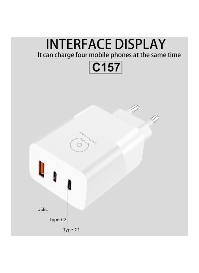 WUW Small 65w dual USB wall charger  - Image 3