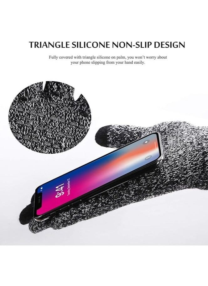 Fanski Winter Gloves, Touch Screen Warm Gloves With Thermal Soft Knit Lining  - Image 3