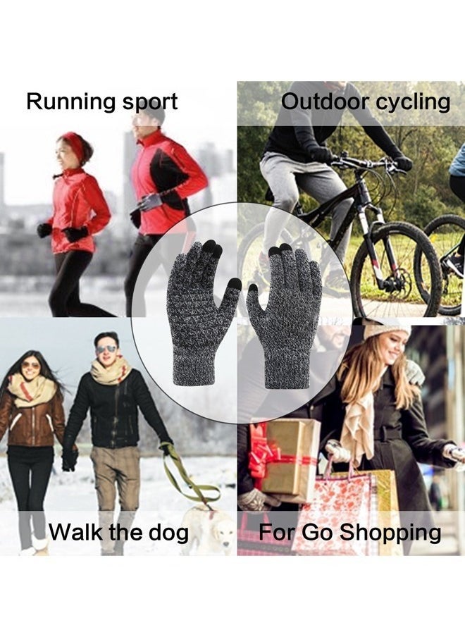 Fanski Winter Gloves, Touch Screen Warm Gloves With Thermal Soft Knit Lining  - Image 5