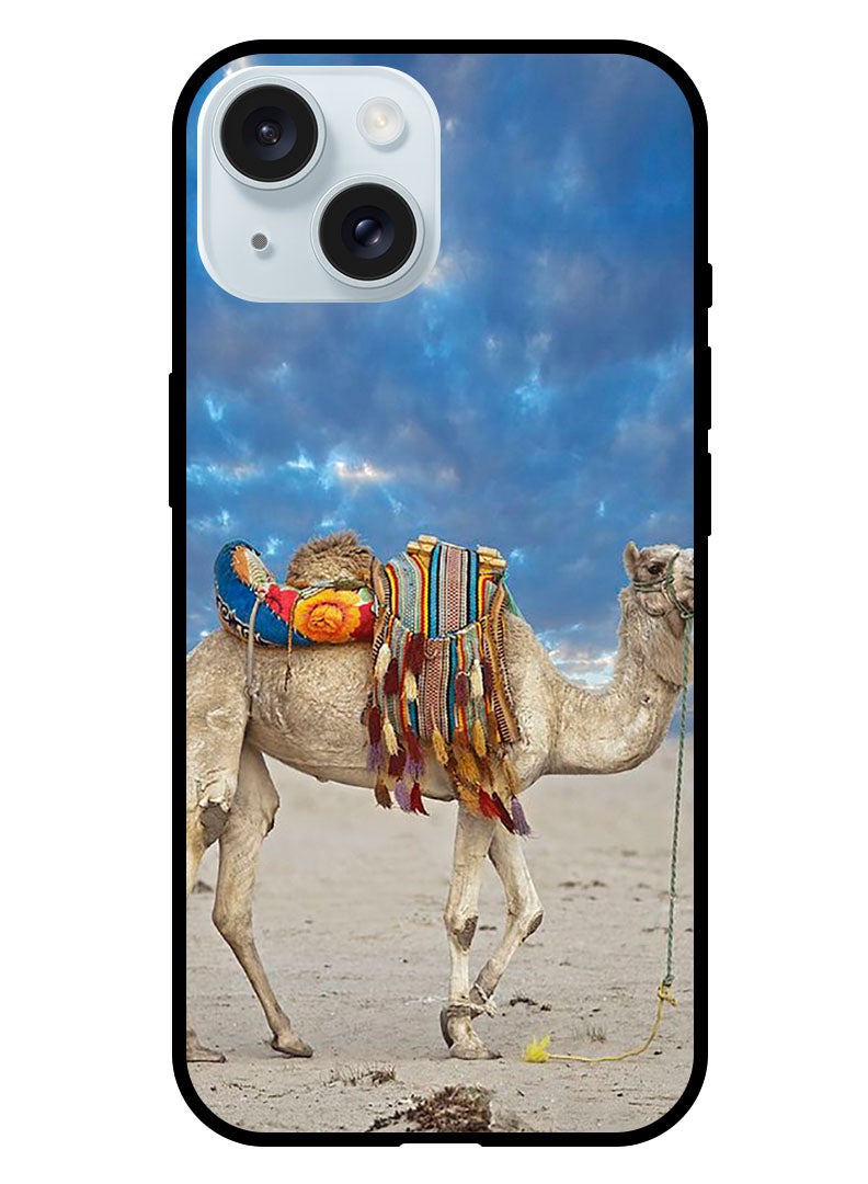 Theodor Protective Case Anti Scratch Shock Proof Bumper Cover For iPhone 15 Plus Camel - Image 1