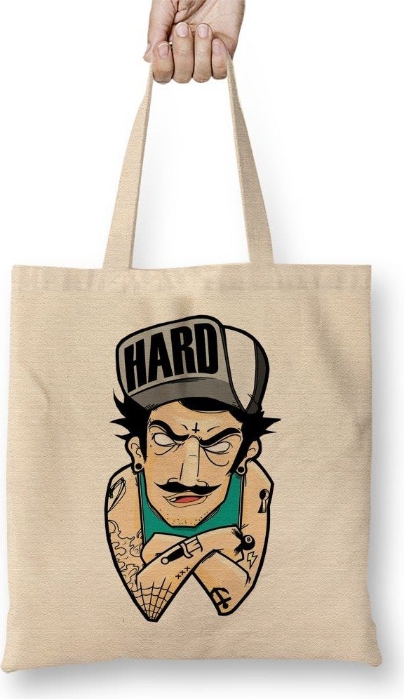 Baskı Dükkanı Print Shop Camisa Hard Cloth Bag Long Handle 