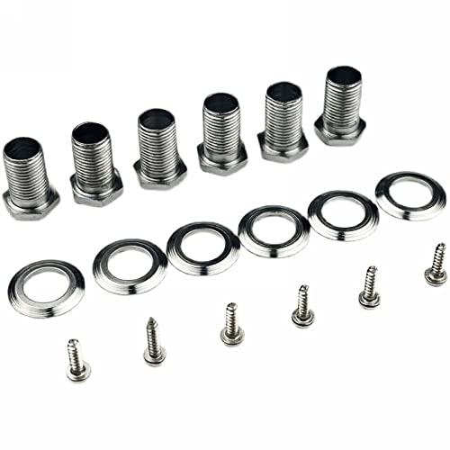 Kaynes Guitar Locking Tuners – 18:1 Chrome Silver Lock String Tuning Keys Pegs Machine Heads Tuners for Strat Tele Lespaul LP SG most Electric or Acoustic Guitars (3R 3L, Chrome) - Image 2