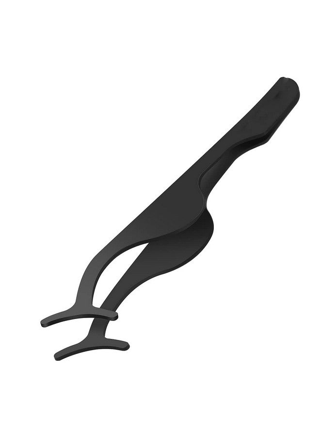 ITT Stainless Steel Eyelash Curlers Extension Applicator Remover Clip Eyebrow Eye Lashes Tweezers Makeup Beauty Tool (Black) - Image 2
