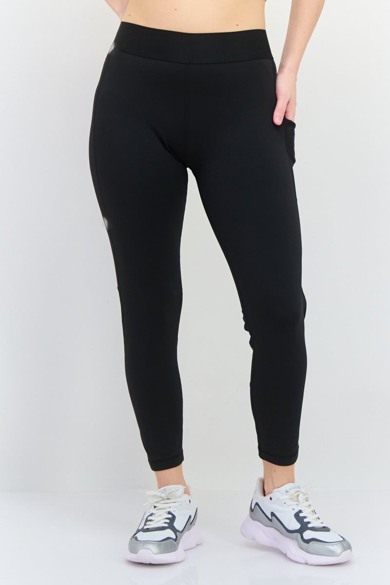 Adidas  leggings رياضية نسائية مناسبة للتدريب، سوداء - Image 1
