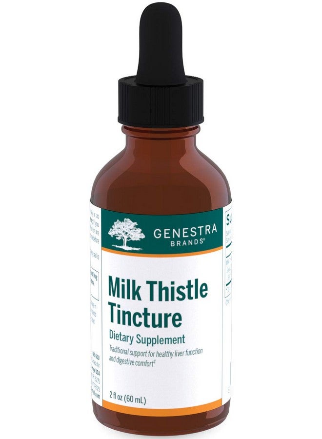 Genestra Brands Milk Thistle Tincture | Herbal Supplement to Support Liver Function | 2 fl. oz. - Image 1