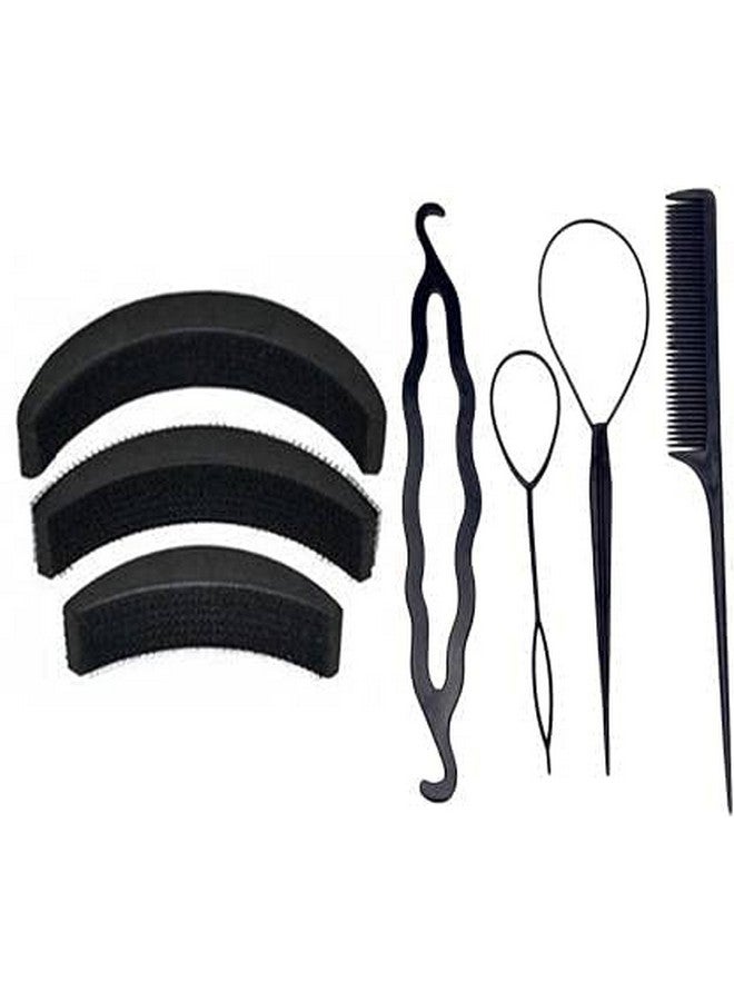 كرونيكس مجموعة من 2 من أدوات الضفائر الاحترافية/مجموعات تصفيف الشعر للفتيات والنساء، إكسسوارات الشعر (7 قطع) من كرونكس - Image 3