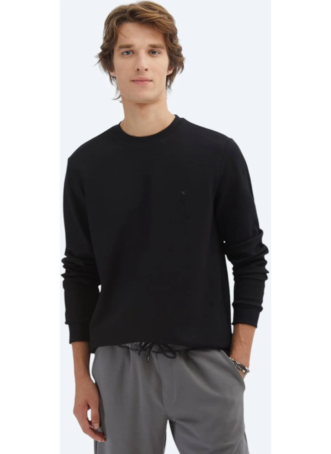 Kip Black Crew Neck Sweatshirt