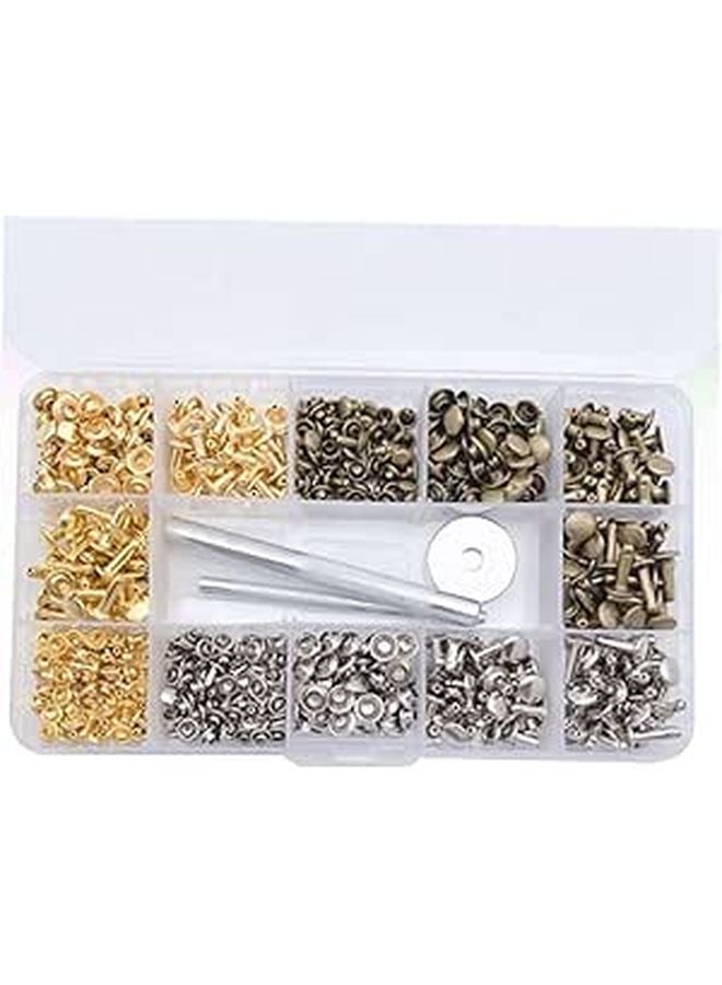مجموعة أدوات الحرف الجلدية ذات الوجهين 3 أحجام 3 ألوان لصنع الأحذية والحقائب DIY - Image 1