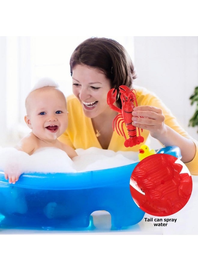 Amosfun Lobster Shape Rubber Model Toy Simulation Soft Seafood Model Toy Pinch Children's Toys for Kids Birthday Party Decoration Plastic Lobster Decorations - Image 5
