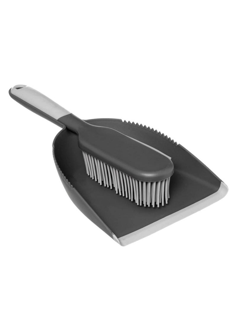 Polyproplyene Dustpan With Brush 17.5 x 8 x 33.5cm