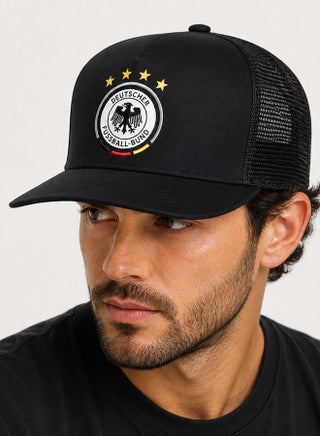 Germany Team Cap with Long Brim, Mesh Back, Adjustable Snapback - view 3